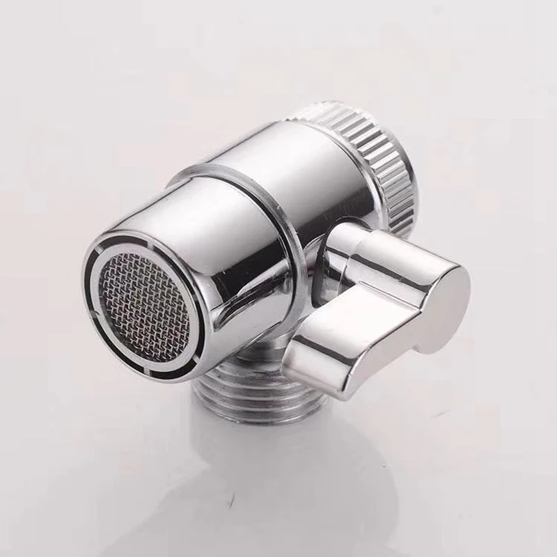 Sink Faucet Outlet Tee Bibcock Washing Machine Inlet Pipe T Adapter Toilet Washbasin Bathroom Water Distributor One In Two Out