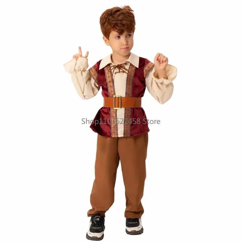 Sky01 meninos europeu medieval vintage vestidos de festa traje criança trajes desempenho ancy vestido festa de halloween cosplay cosd01 $