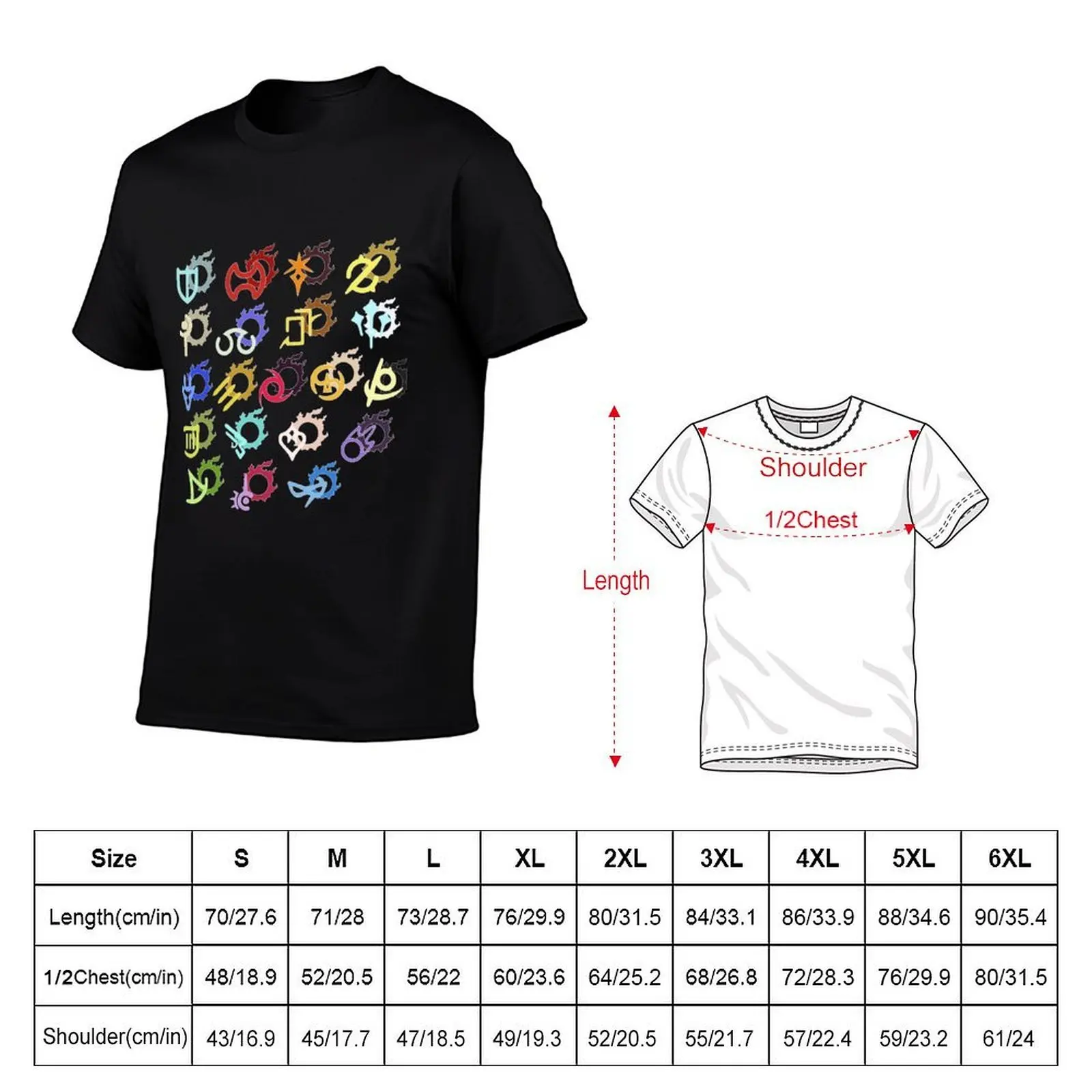 Meteor Stickers T-Shirt Breathable Mesh Panel T-Shirt
