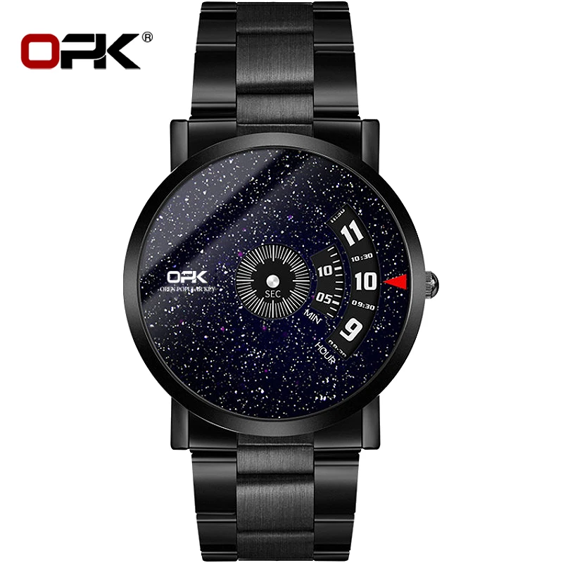 

OPK Men's Quartz Watch Sport Original Waterproof Stainless Steel Men's Watch Simple and Casual Fashion Men's Time Code Watch