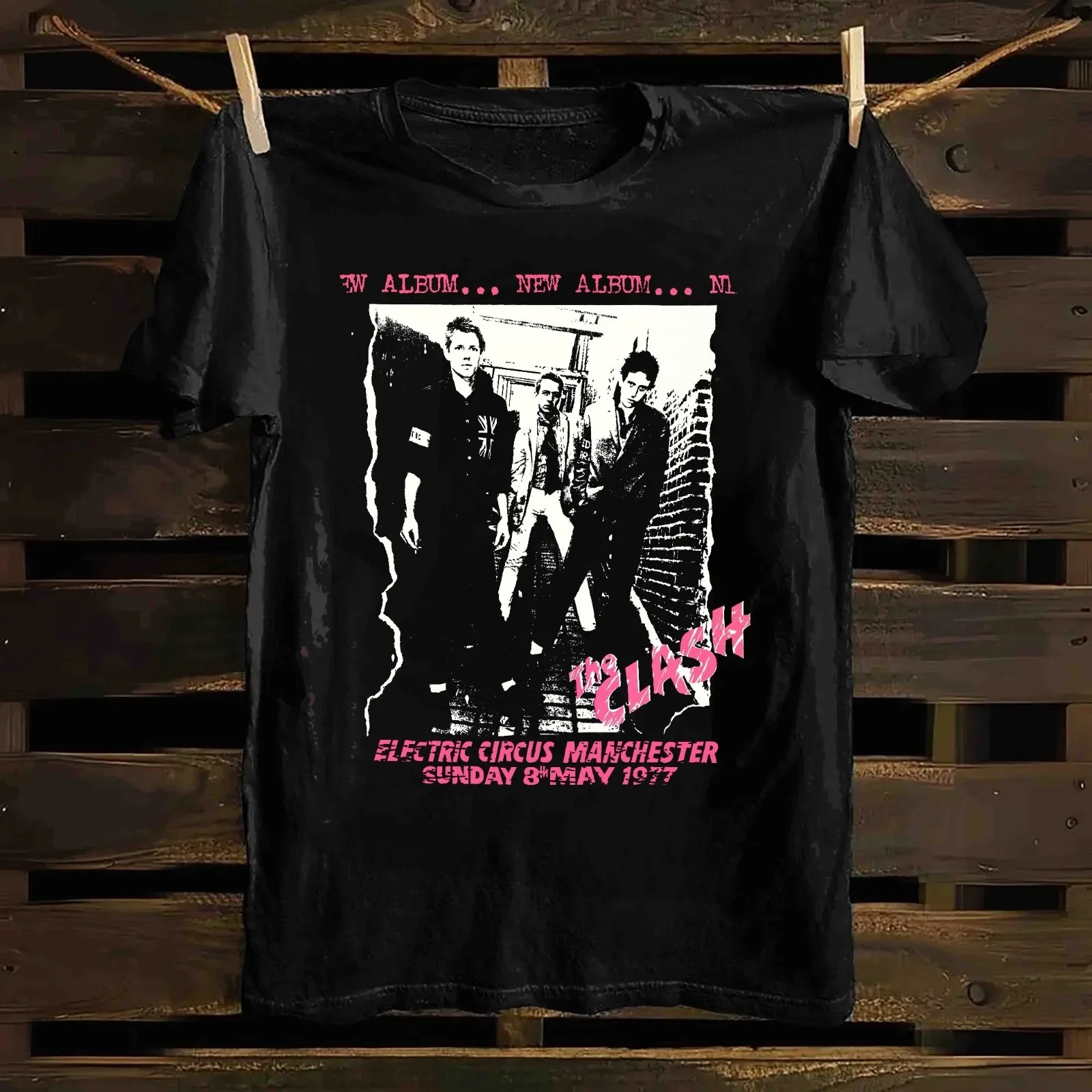 Футболка The Clash Electric Circus UK 1977, хлопок, размер XL