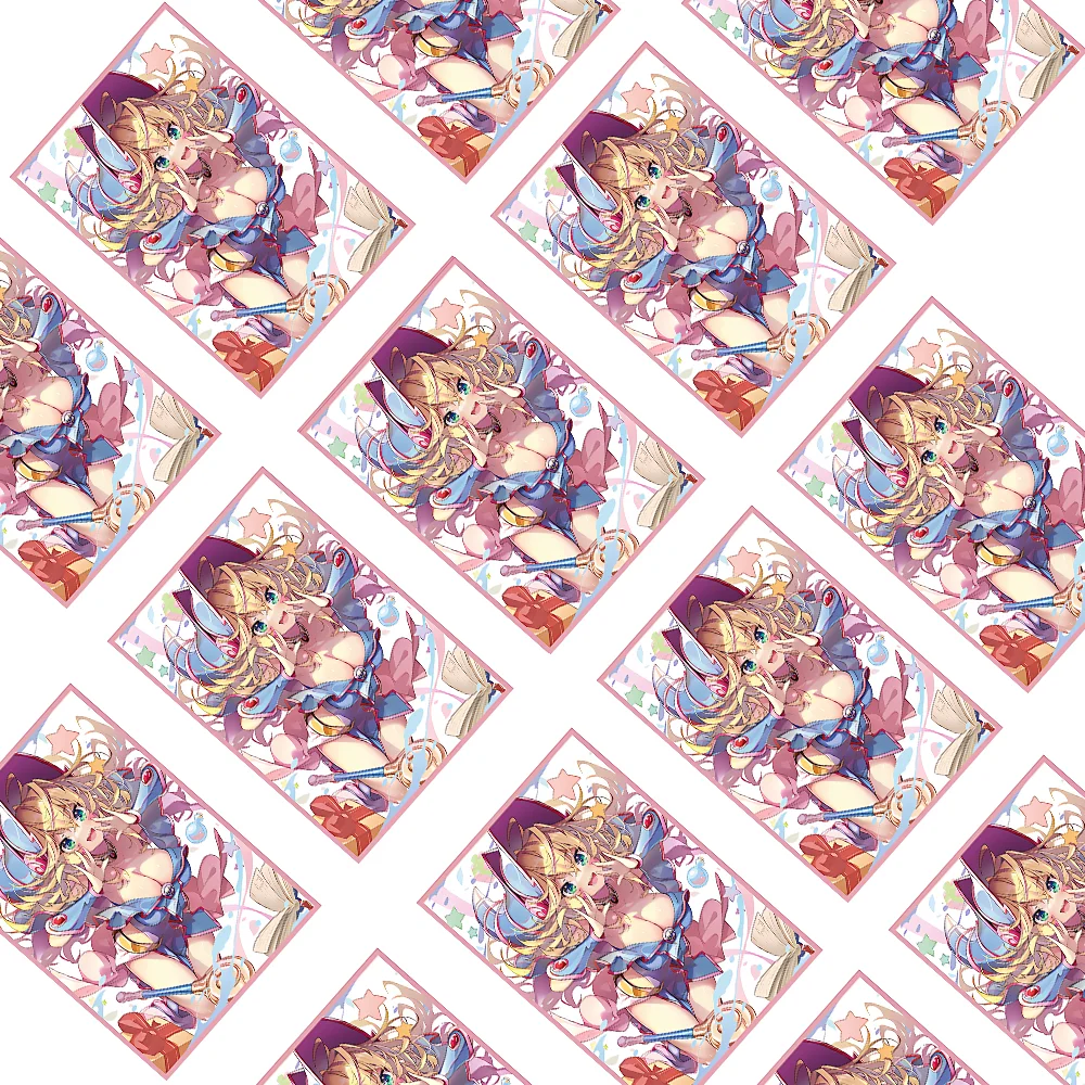 60 pçs 63x90mm holográfico flash anime cartão mangas bonito meninas jogo de tabuleiro protetor de cartão de negociação para cartões ygo como presentes de natal