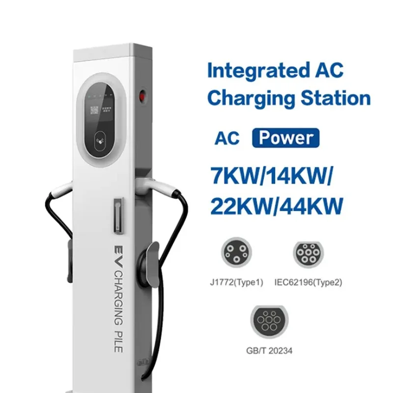 AC EV Charger Type 2 7kW 11kW 22kW Wallbox Smart Home Charging Station with WiFi App Control CE Certified