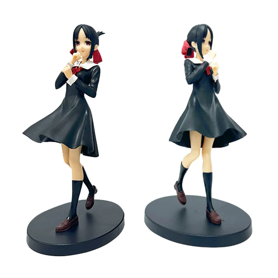 الحب هو الحرب 18 سنتيمتر أنيمي الشكل Kawaii فتاة فوجيوارا تشيكا شينوميا كاغويا عمل تحصيل نموذج دمية لعبة هدية