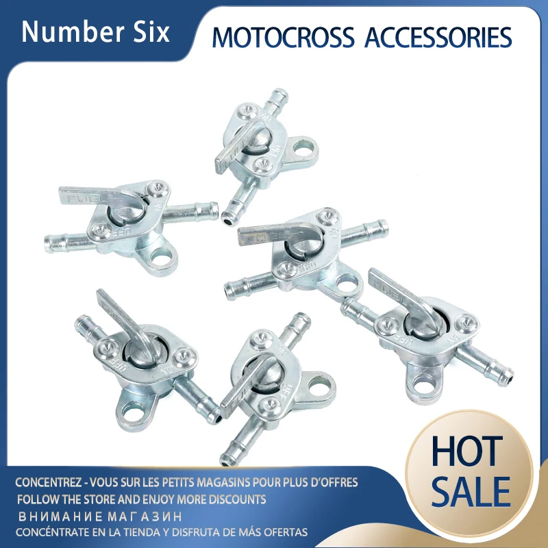 6mm Motorcycle Gas Fuel Tank Tap Gas Switch Valve Fuel Tank Filter Switch Motorbike Mini Auto Key Ring On/Off Accessories