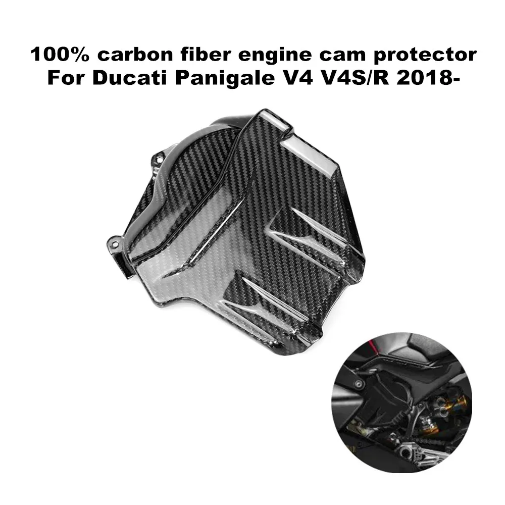 

Suitable for Ducati Panigale/Streetfighter V4/V4S/R 2018- Motorcycle 100% 3K Carbon Fiber Engine Cam Protector