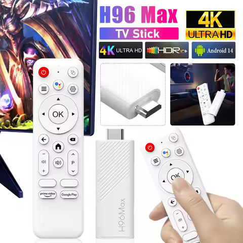 H96 MAX TV Stick Android 14.0 4K Smart TV Box WIFI Mini TV Stick 2GB 8GB 16GB TV Dongle Allwinner H313 Media Player TV Stick