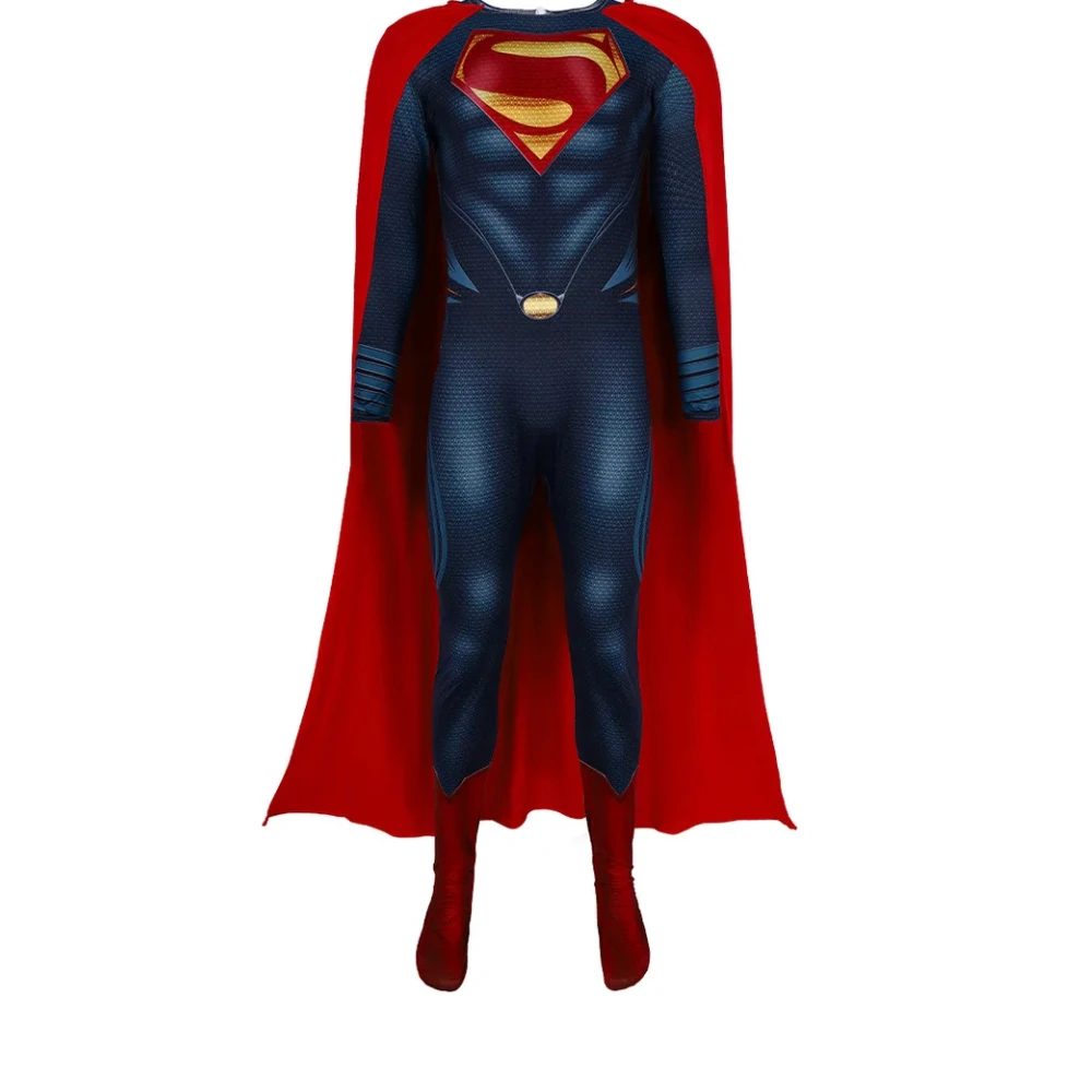 Adults The Man of Steel Cosplay Costume Zentai Suit Superhero Halloween Bodysuit Party Jumpsuit