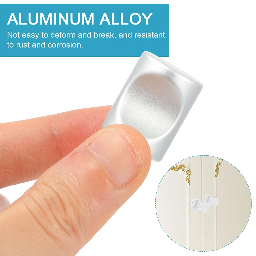

12 Pcs Cylindrical H Single Hole Knobs Furniture Aluminum Alloy Drawer Smooth Surface Durable Long Use Simple Design Artistic