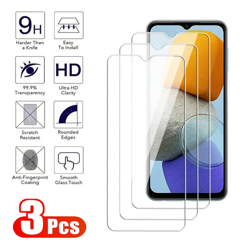 3 шт. полное покрытие из закаленного стекла для Samsung Galaxy M11 M12 M13 M14 M04 M21 M22 M23 4G 5G Защитная пленка для экрана Samsung M21S Film