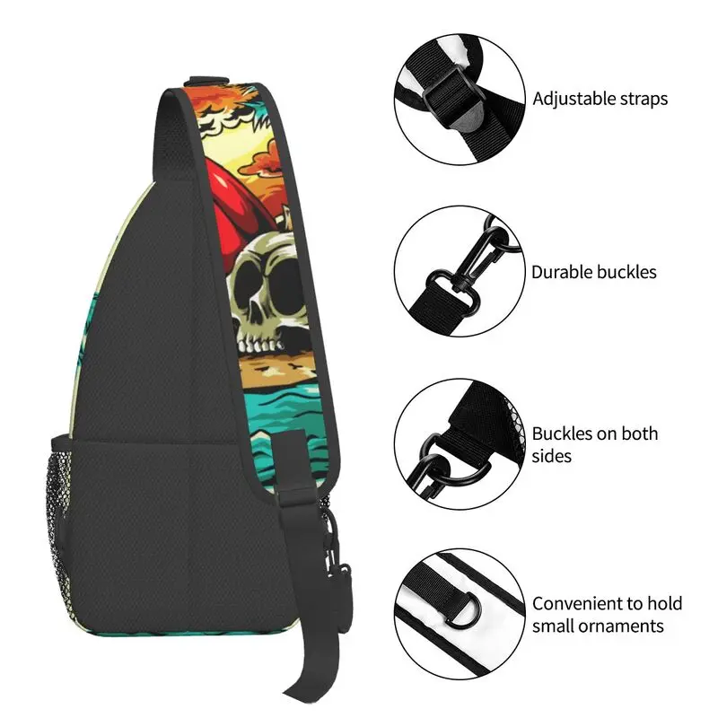 Mochila De verano personalizada para hombre, bandolera de hombro para surfista, playa, senderismo