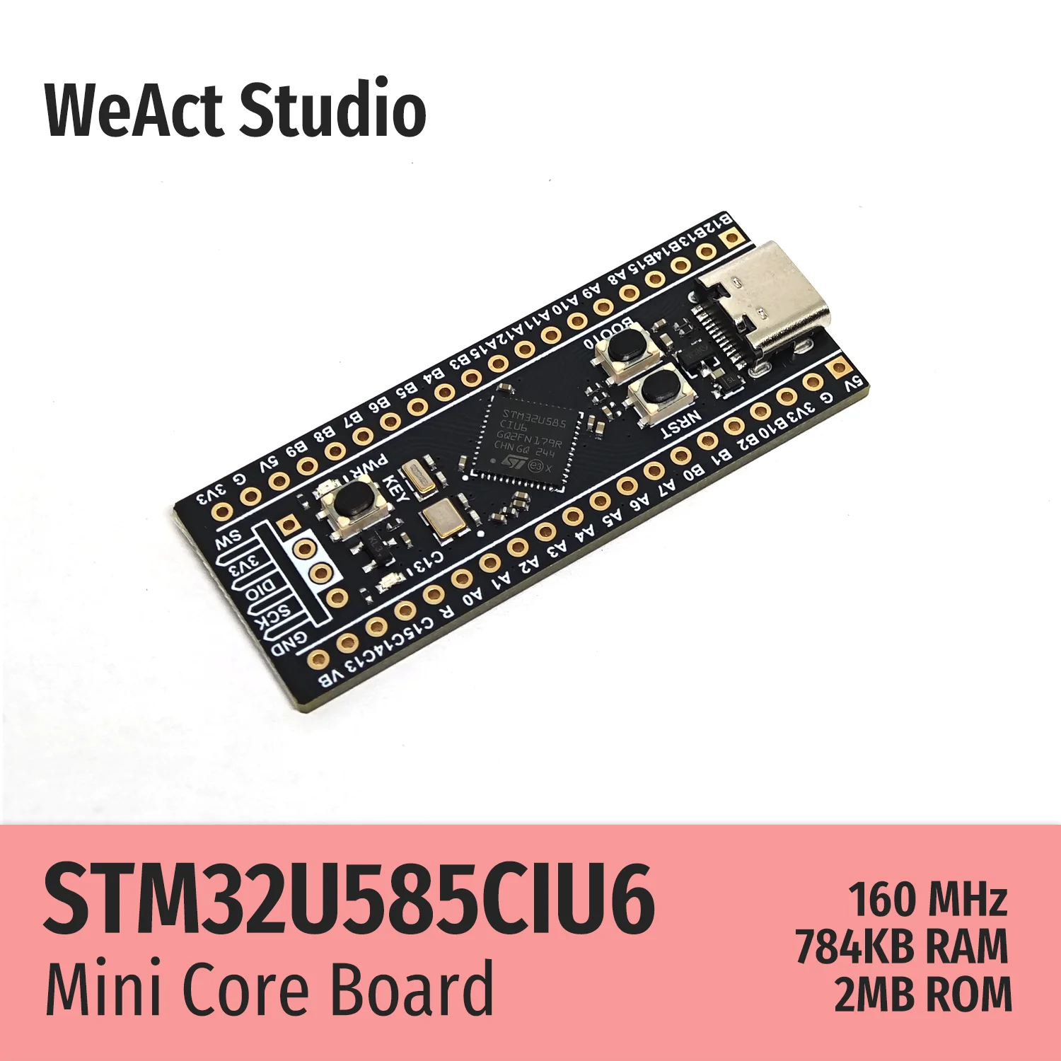 WeAct STM32U585CIU6 STM32U585CI STM32U585 STM32U5 STM32 Płyta główna Płyta demonstracyjna