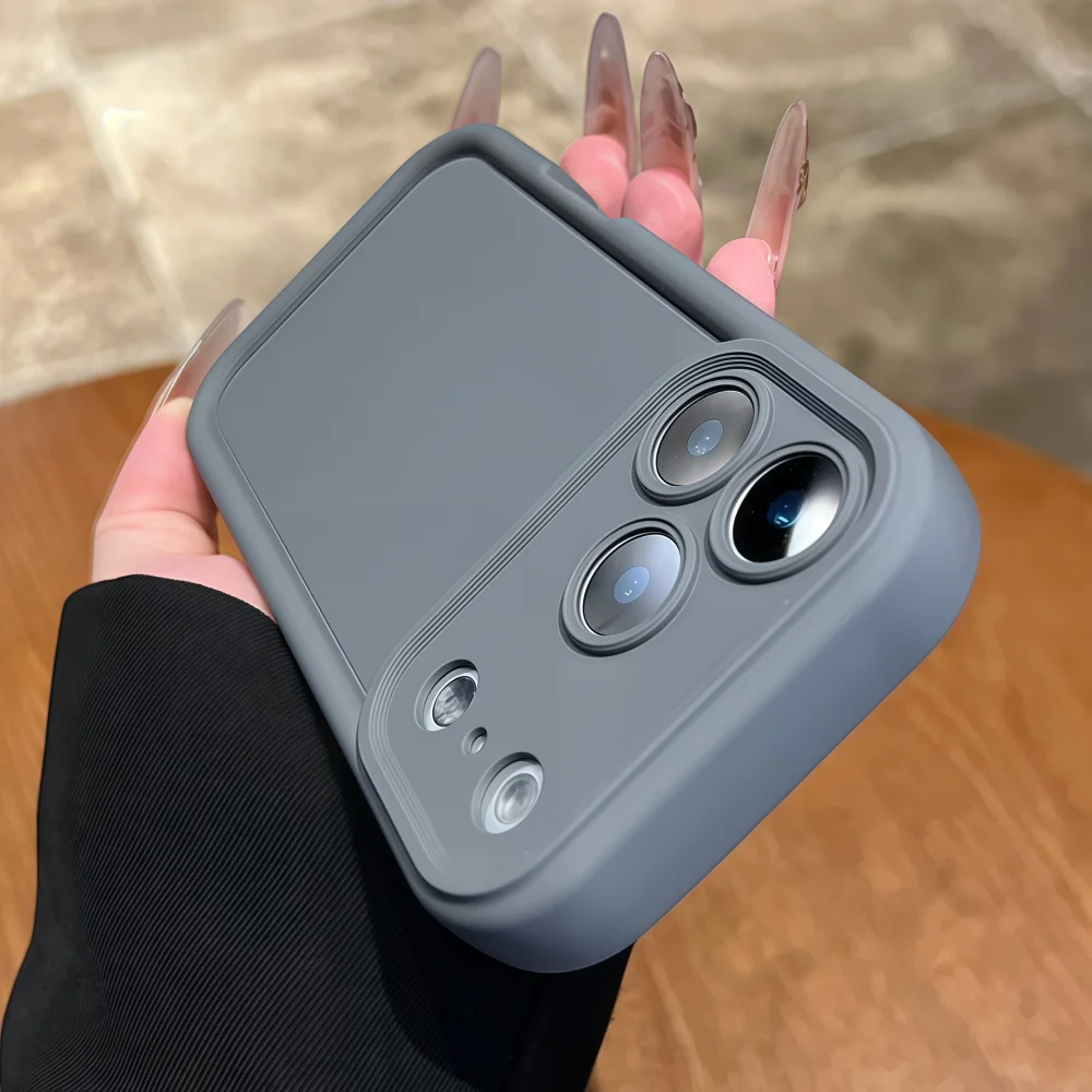 Kameraschutz Candy Flüssigsilikon Weiche Hülle für iPhone 18 11 12 13 14 Plus 15 16 17 Pro Max XR XS Verstärkte Stoßfängerhülle – Detail 13