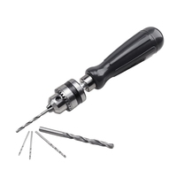 Mini Hand Drill With Keyless Chuck Rotary Tools Drilling Twist 1.5 2.0 5.0mm Drill Bits Set Manual