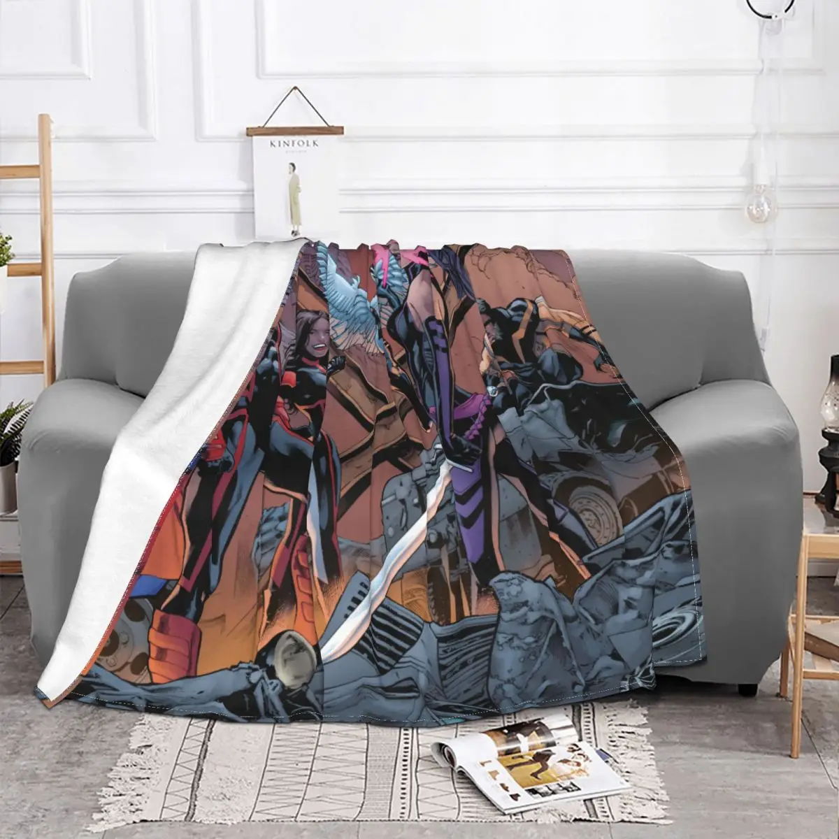 Partner Blanket Magneto Marvel Fleece Plush All Season Multifunction Lightweight Ultra-Soft Throw Blankets For Sofa Plush Thin