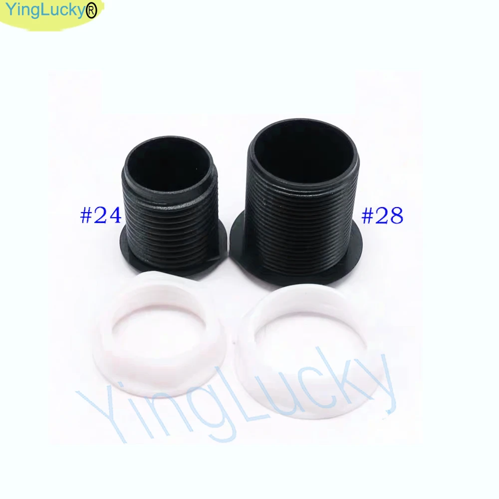 10PCS 24mm 28MM  30mm arcade Button hole plug button cover hole cap Screw in type Black for arcade cabinet