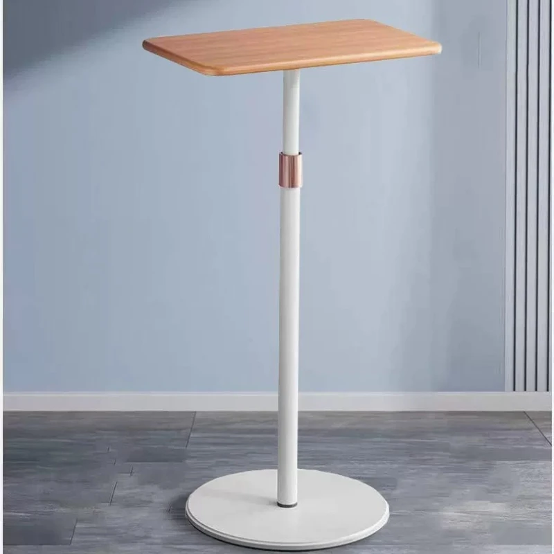 Height Adjustable Floor Desk Stand, Foldable Laptop Table for Living Room, Computer Showcase & Streaming Display Rack Use