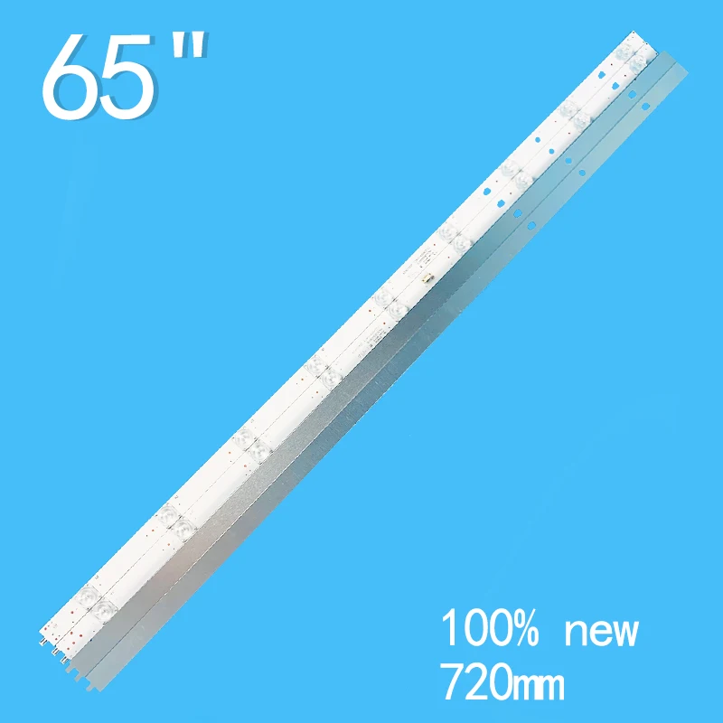 New 16PCS/lot 720mm 9LEDs 3V For 65