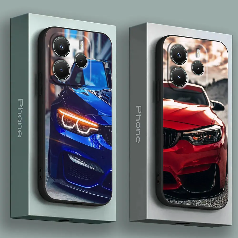 

Blue Red Line Sports Car For M Power Phone Case for Xiaomi Redmi 14C 12C 10C 13C 4G Redmi Note 14 13 12 11 10 Pro Plus 11S Cover