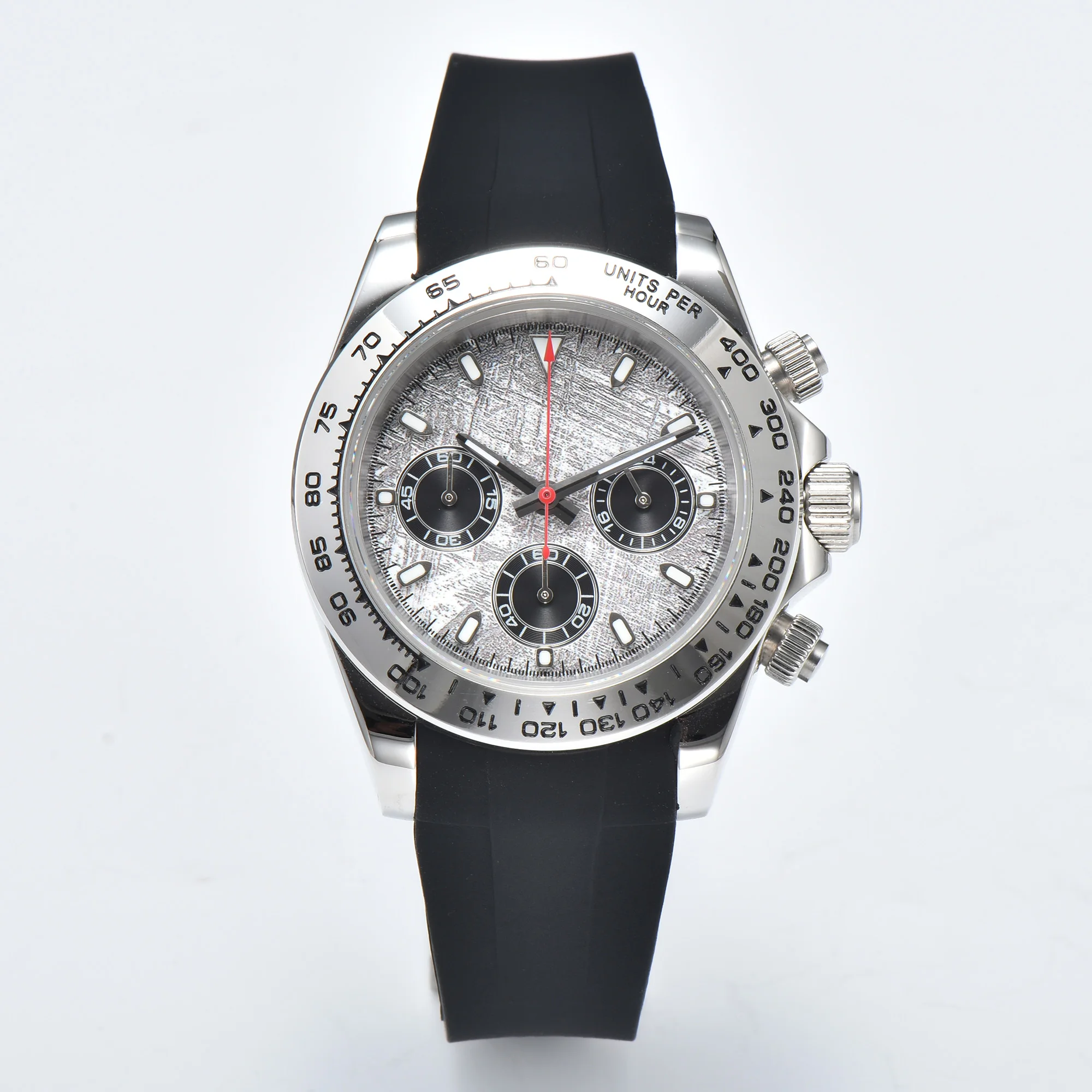 Orologio da uomo al quarzo casual nuovissimo di zecca di lusso con calendario Quadrante sterile Orologio sportivo impermeabile con cronografo in acciaio inossidabile