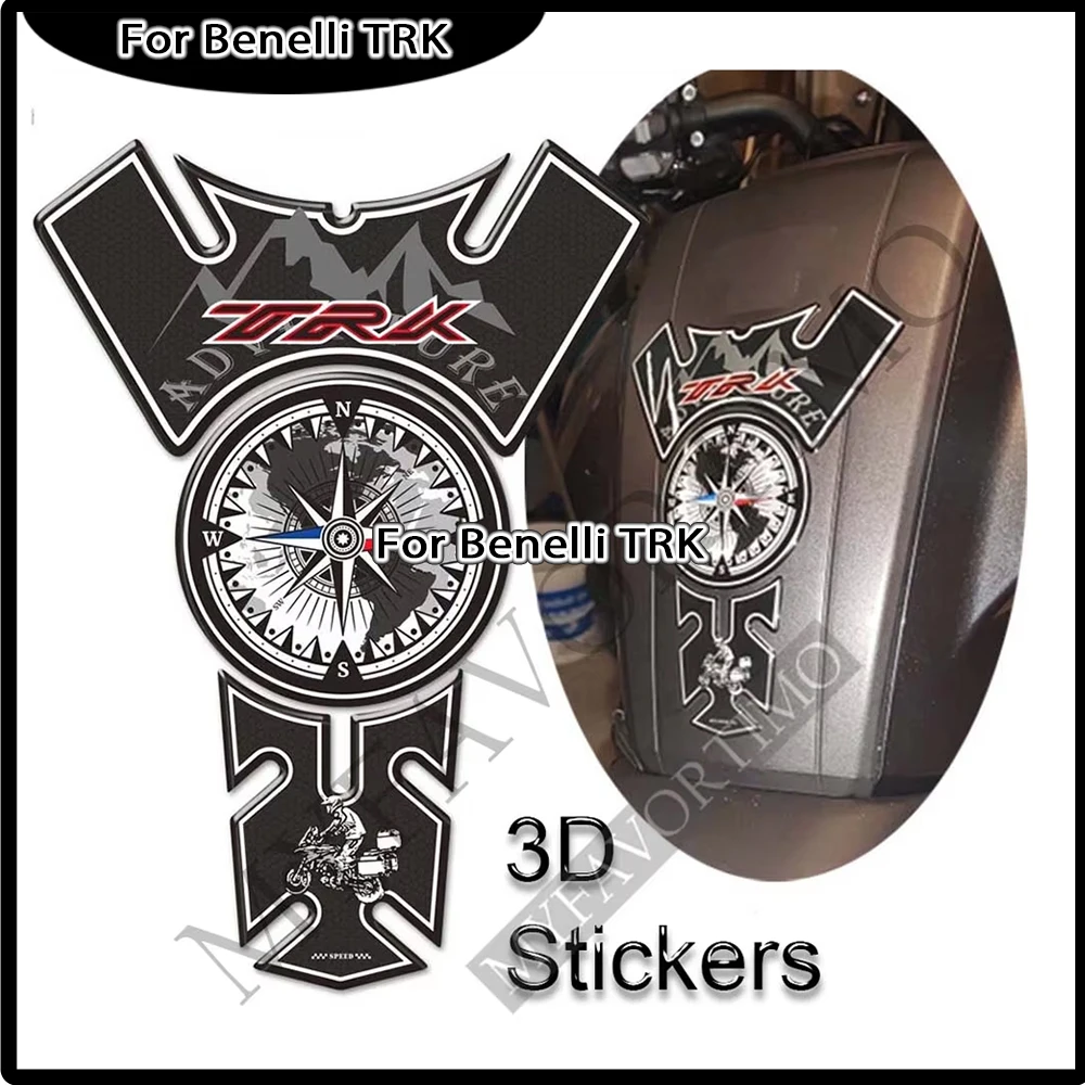 For Benelli TRK502 TRK 521 502 X TRK521 Tank Pad Fuel Oil Knee Protection Adventure Trunk Luggage Windshield Protection Stickers