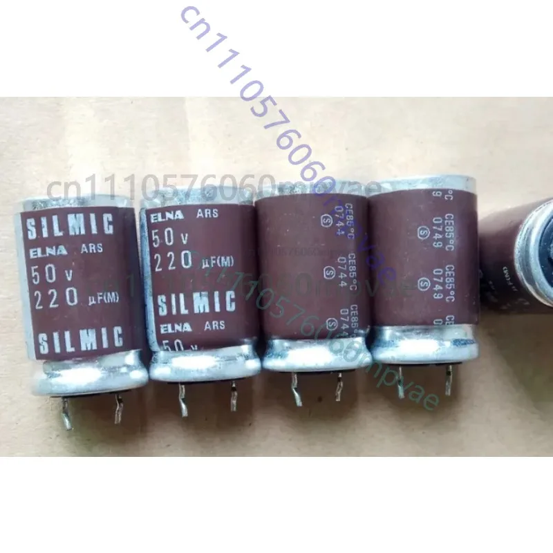 

10pcs Japanese original ELNA 50V 220UF SILMIC ARS 16x25mm Brown God Bald Edition Copper Fever Audio Capacitor