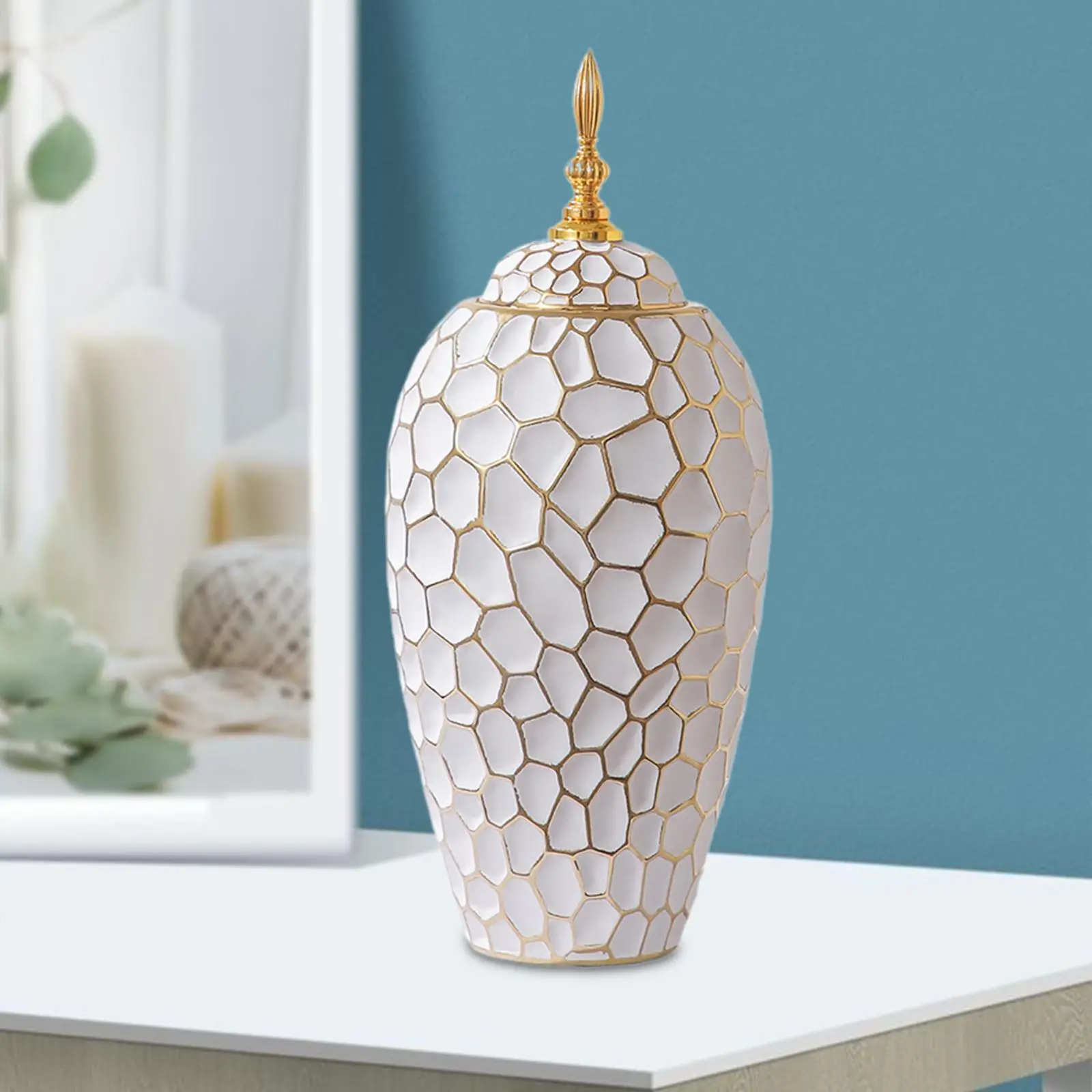 

Ceramic Vase, Porcelain Ginger Jar, Display Decorative Accessories