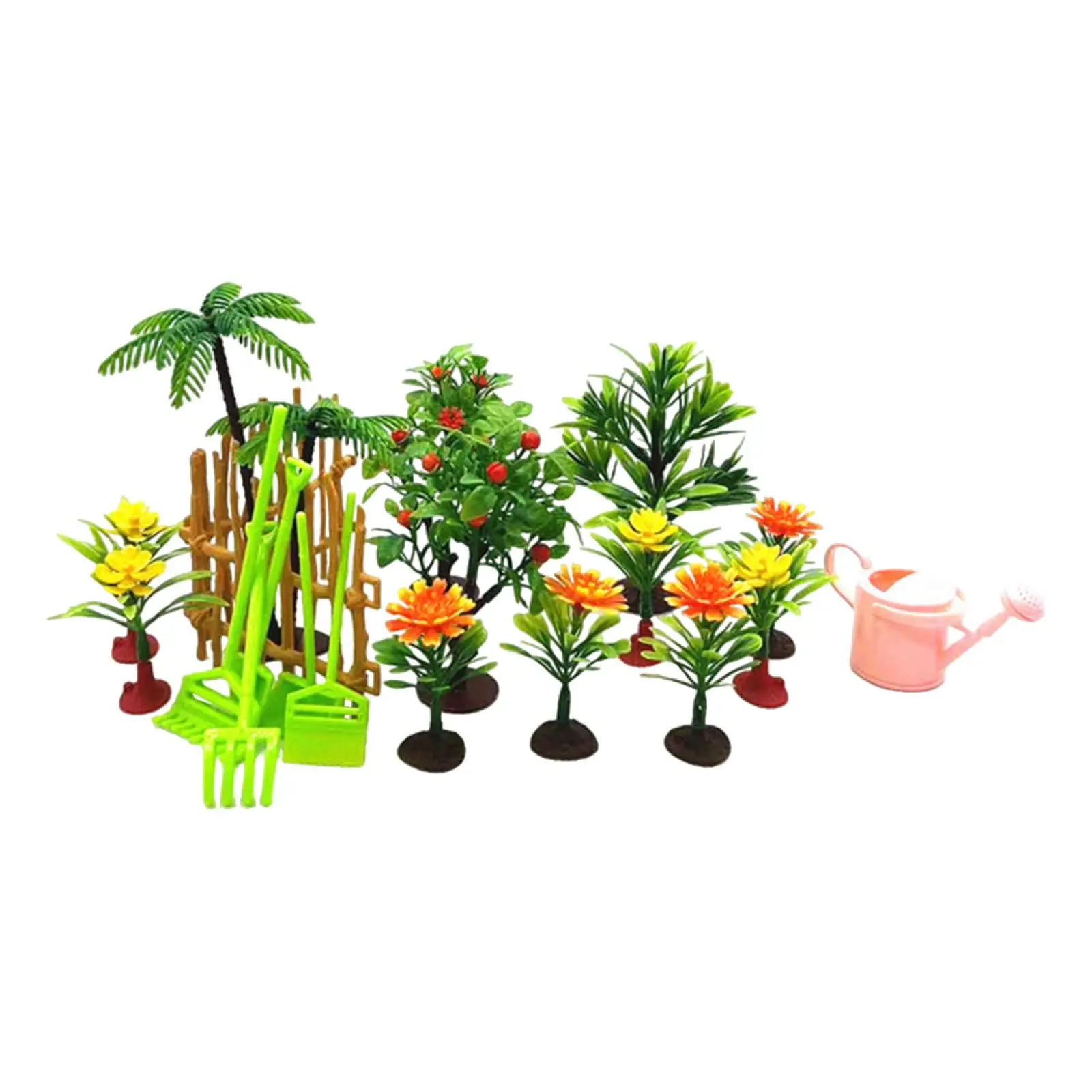 Fairy Garden Accessories Micro Landscape Ornaments DIY Kit Decor Model Trees 20 pieces