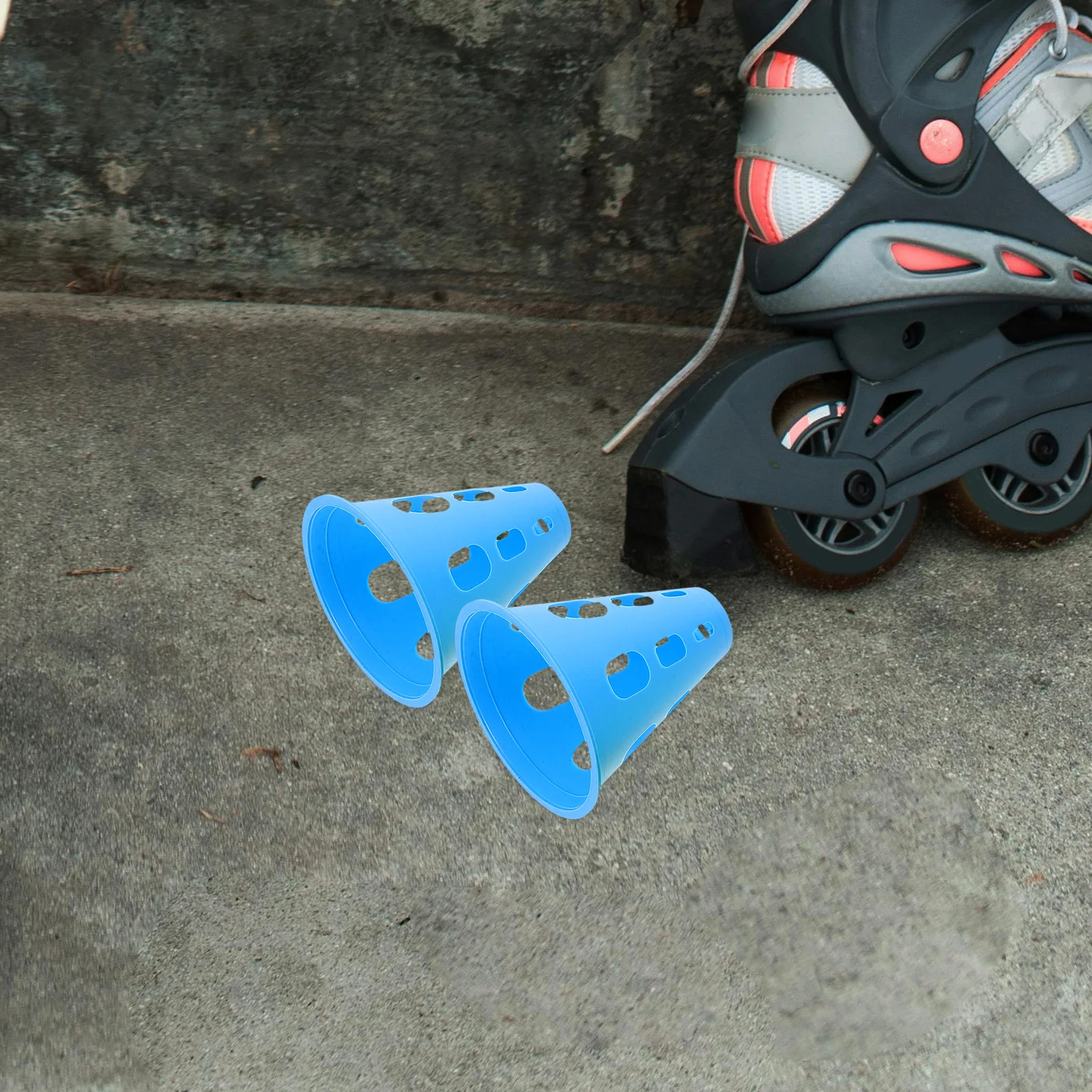 

20pcs Roller Skating Training Cones 7Cm Windproof Disc Markers For Outdoor Sports Practice High Visibility Plastic Agility Cones