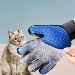 Pet Grooming Hair Removal Brush Gloves Clean Cats Pet Products Animal Cat Grooming Glove Massage Supplies Removes Home Garden