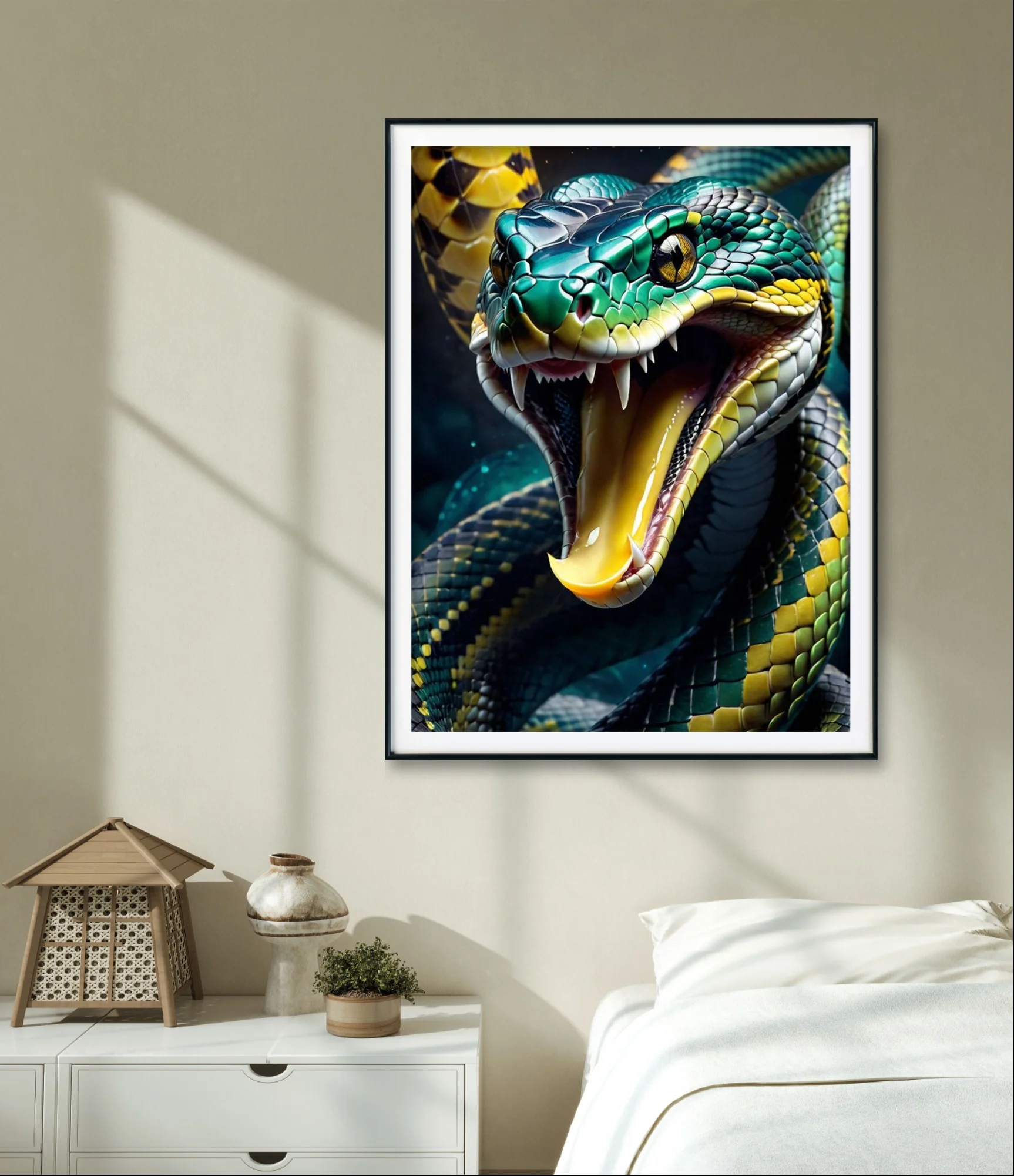 Poisonous Snake 5D Diamond Painting Reptile Diy Diamond Embroidery Cross Stitch Snake Picture Living Room Bedroom Wall Decor