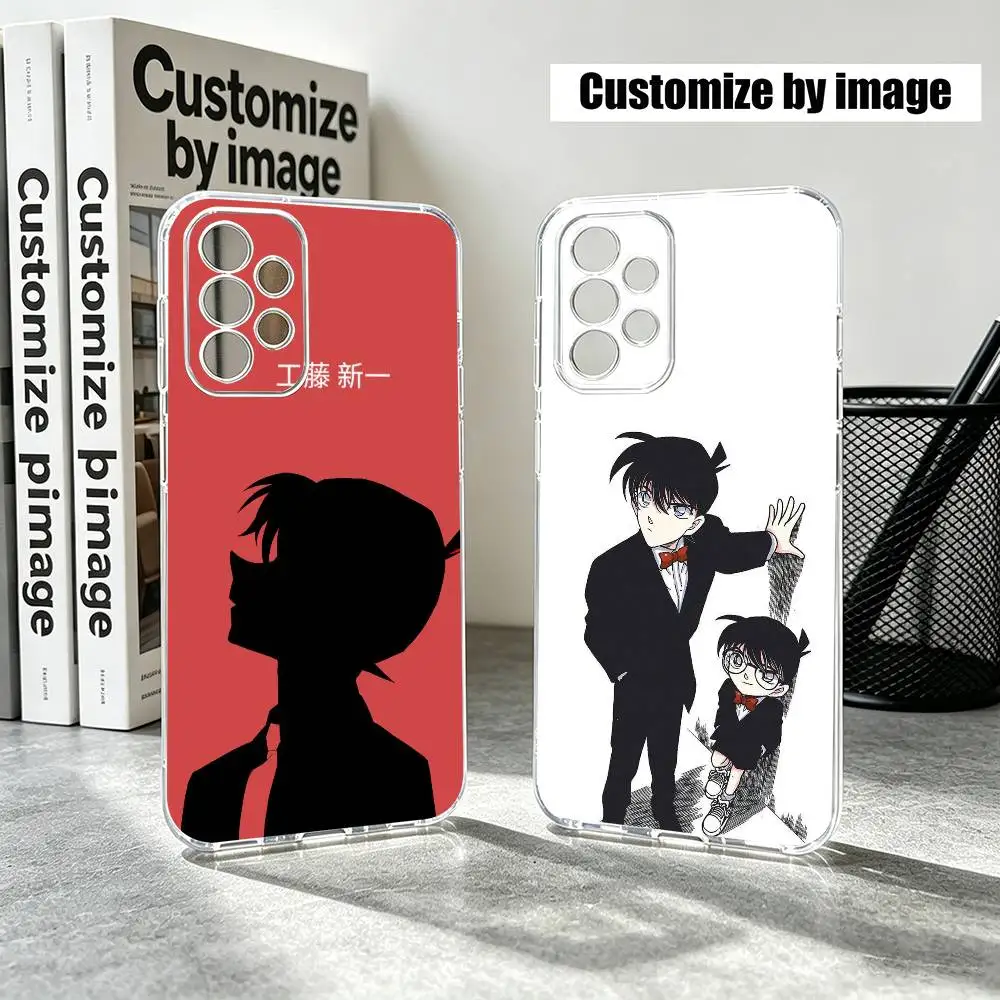 Anime C-Conan Shinichi Kudo   Phone Case For Samsung S25,S24,S21,S22,S23,S30,Ultra,S20,Plus,Fe Transparent Cover
