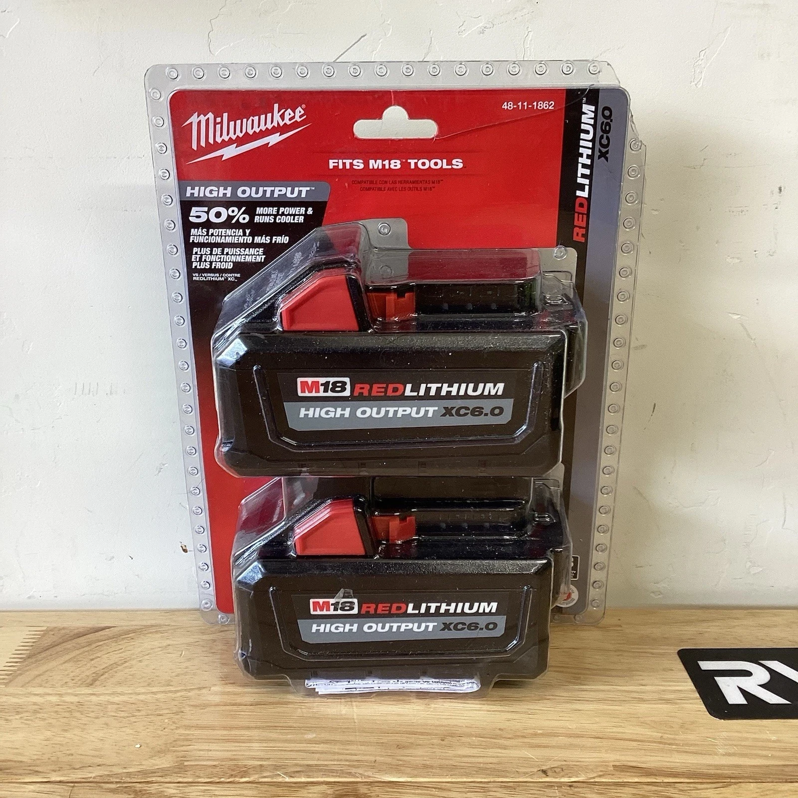 Аккумуляторный блок Milwaukee M18 REDLITHIUM HIGH OUTPUT XC6.0 Li-Ion (2 шт.)