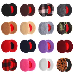 Bandless Ear Warmers Earmuffs para homens e mulheres, Kids Winter Fleece Ear Cover, macio, grosso, à prova de vento, proteção