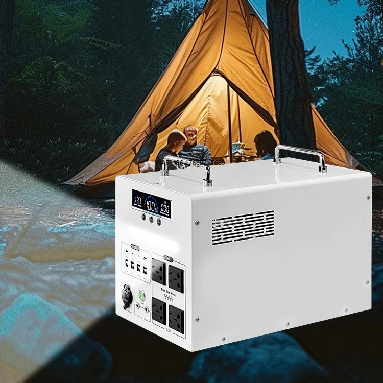 2000 watt power plant solar generator emergency outdoor camping travel power supply