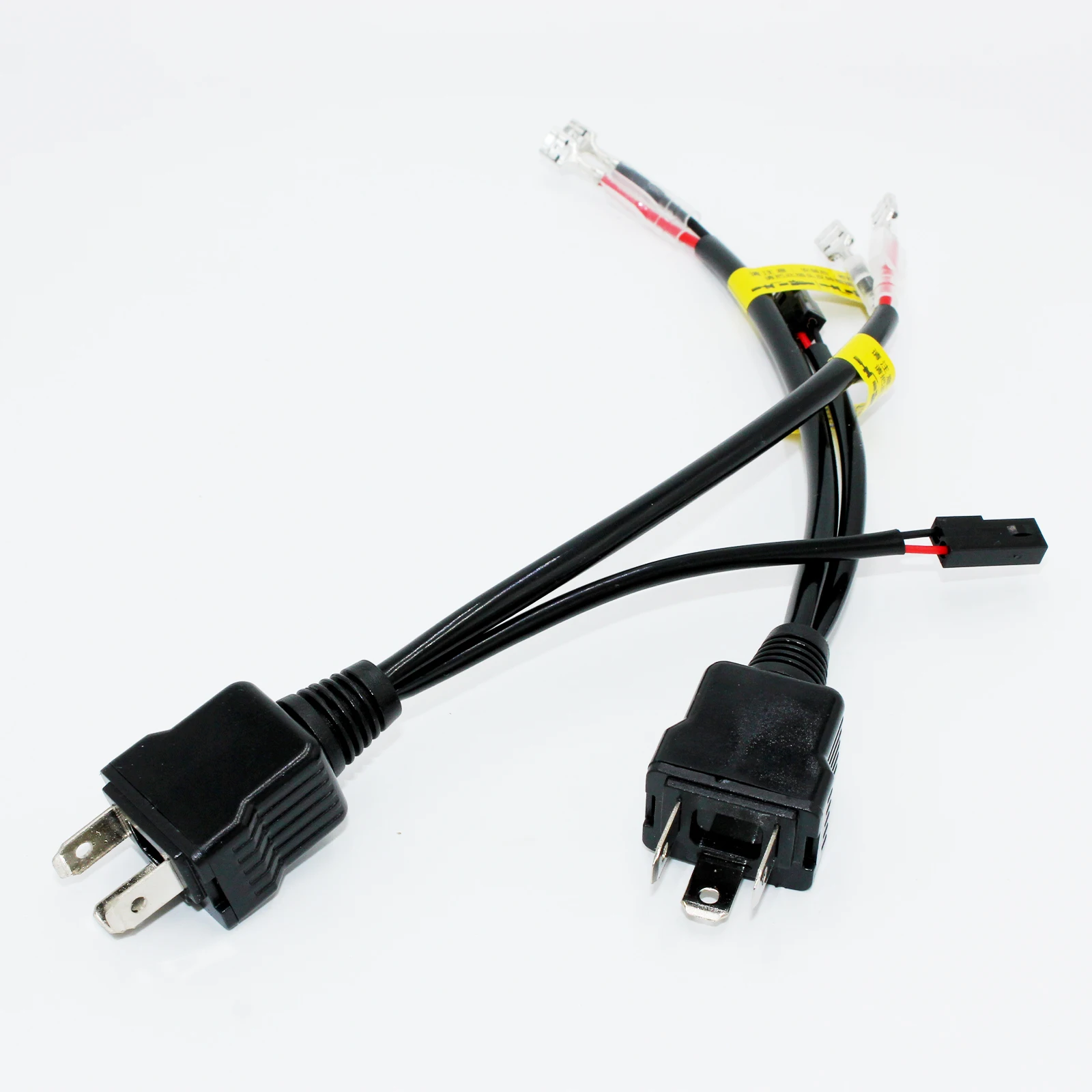 2pc H4 bixenon adapter Hi-Lo Relay Wiring Harness LED HID Xenon Ballast Cable Wire Connector for One Auto Motor Headlamp Light