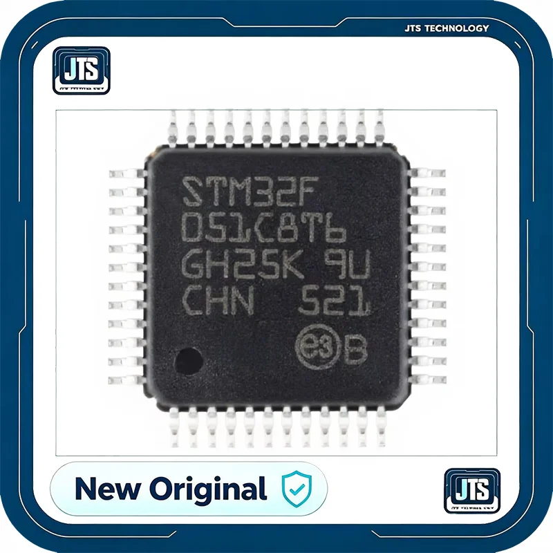 100% Original New STM32F051C8T6 IC MCU 32BIT 64KB FLASH 48LQFP Electronic Components STM32F051C8T6