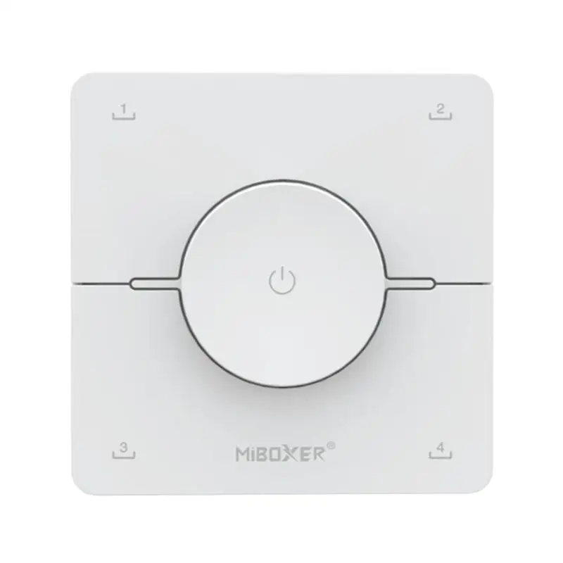 ABUL-Miboxer K0S 2.4GHZ Knob 4 Zone Panel Remote Dual White LED Dimmer Switch Controller Adjust Color Temperature Brightness