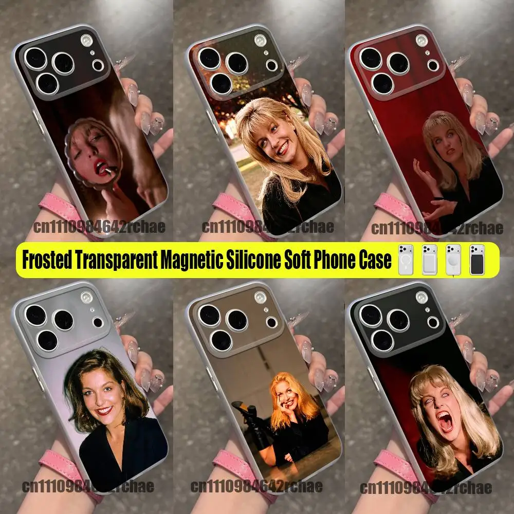 For Twin Peaks Laura Palmer Sheryl Lee Phone Case For iPhone 14 16 18 12 15 13 17 Pro Max Plus Mini For Magsafe Magnetic Clear