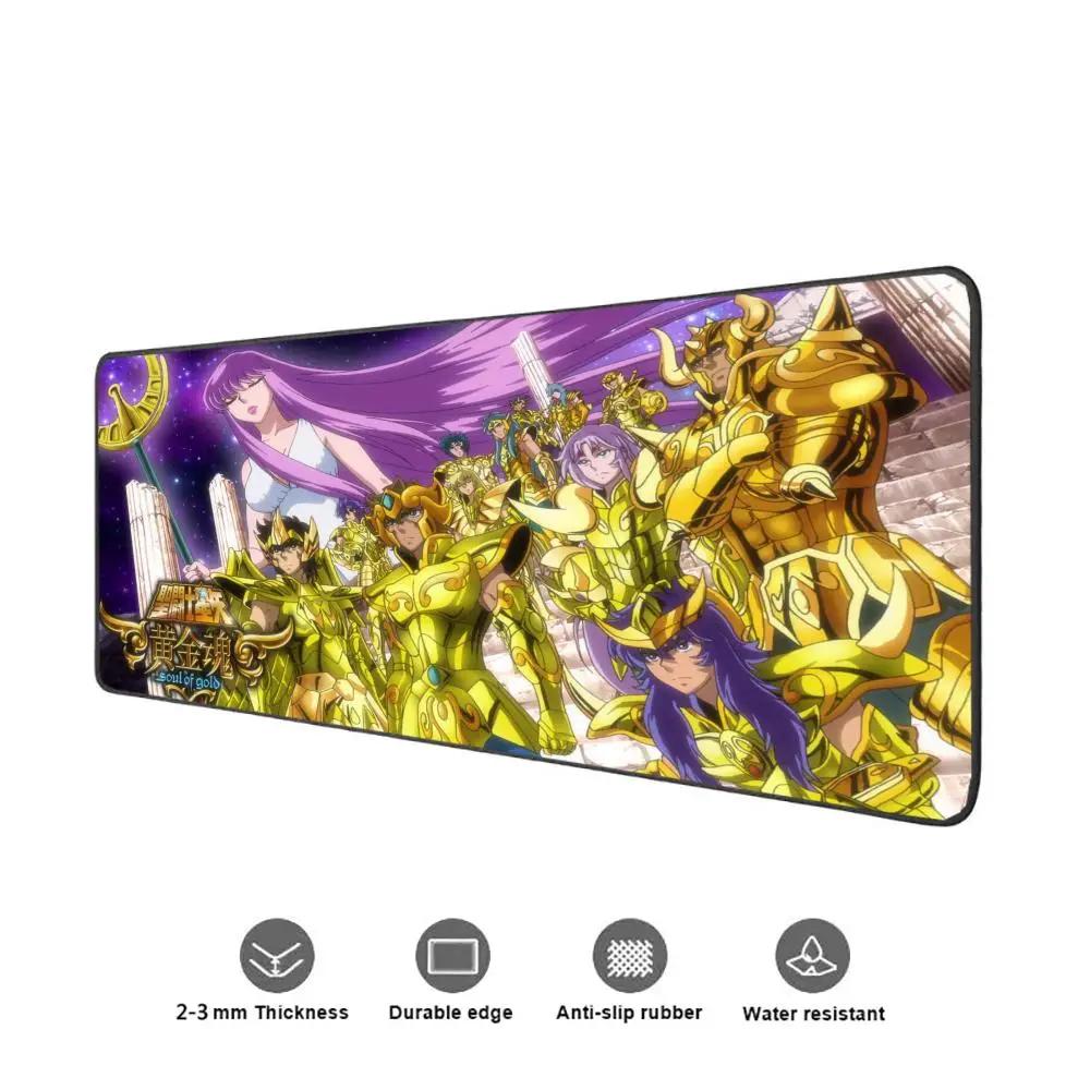 Anime Xxl Mouse Pad Long Pad for Computer Mouse S-Saint S-Seiya Mousepad Gaming Mat Offices Accessories Office Rug Desk Gadgets