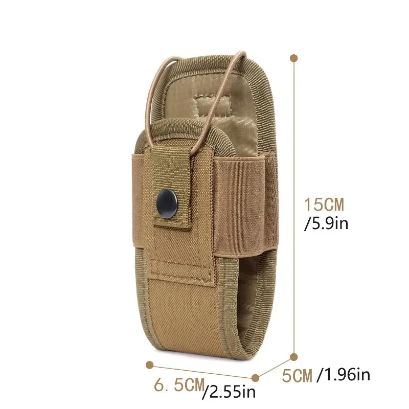 1PC Outdoor Walkie-Talkie Cover MOLLE Accessory Bag Multi-function Mobile Phone Bag Fanny Pack Walkie-Talkie Cover Molle Pouch