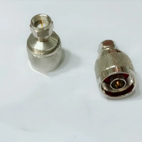 high quality 2pcs N Male to F Male RF Coax Coaxial Cable Adapter Connectors Copper