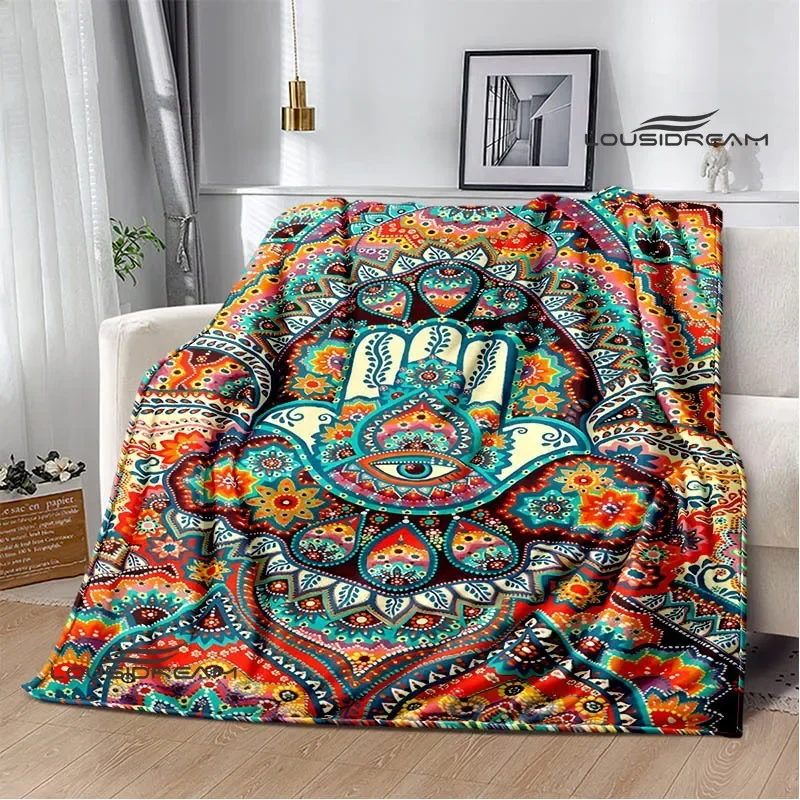 3D Hand of Fatima printed blankets children's warm blanket soft and comfortable blanket home travel blanket birthday gift