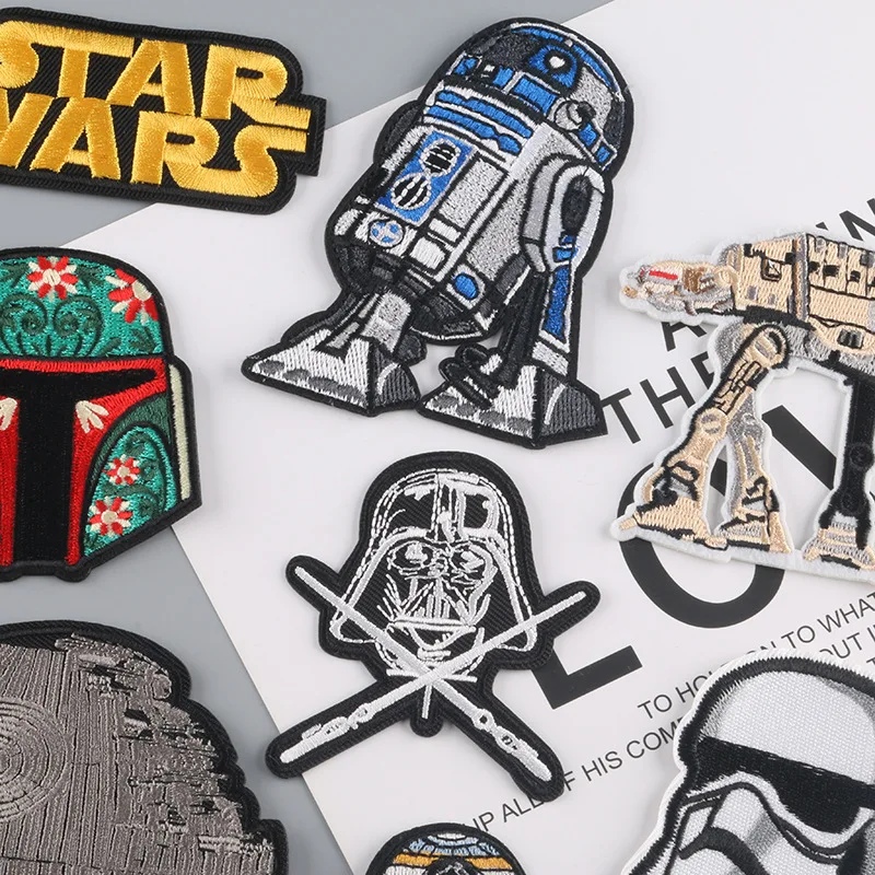 Disney Star Wars Patches Embroidered Patch For Clothing Iron On Patch On Clothes Yoda Darth Vader Mandalorian Troopers Accessory