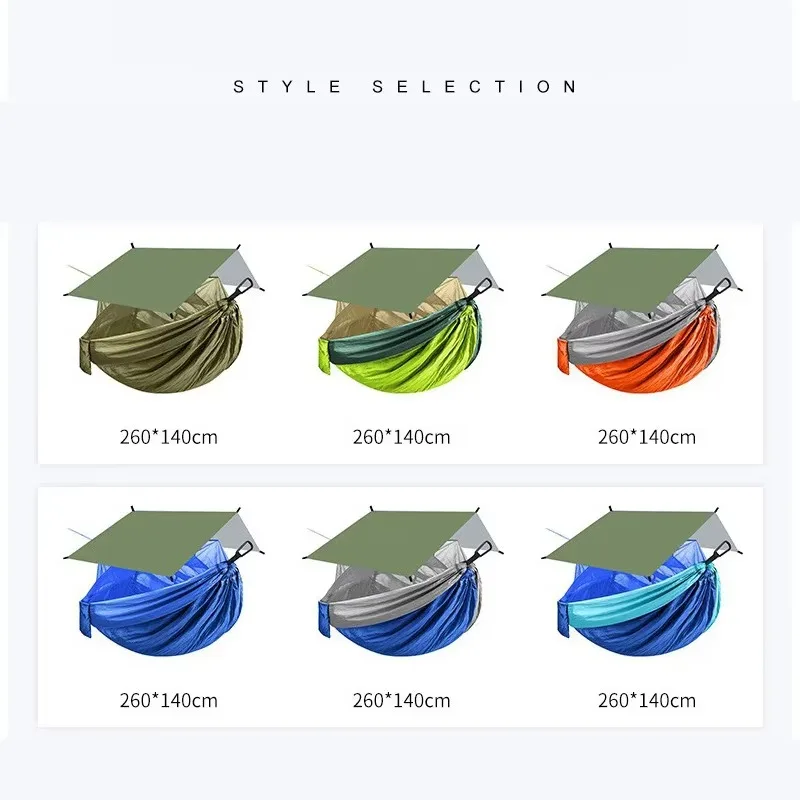 Outdoor hammock tarp canopy waterproof sunscreen beach pergola awning camping waterproof awning canopy