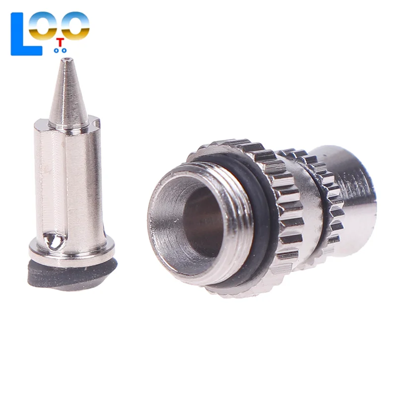 0.3mm 팁 및 커버가 포함된 금속 스프레이 건 노즐 교체 키트, 비충전 스프레이 건 액세서리 세트