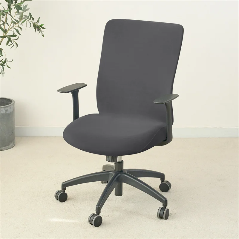 1PC Einfarbig Büro Sessel Abdeckung Stretch Spandex Computer Stuhl Abdeckungen Lift Rotierenden Stuhl Fall Funda Silla Escritorio – Detail 16