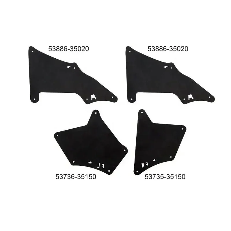 NEW 53735-35150 Splash Shield Fender Liners For Toyota Land Cruiser Prado Lexus 2003-2020 Apron Seal Mud Flaps Guards W/Clips