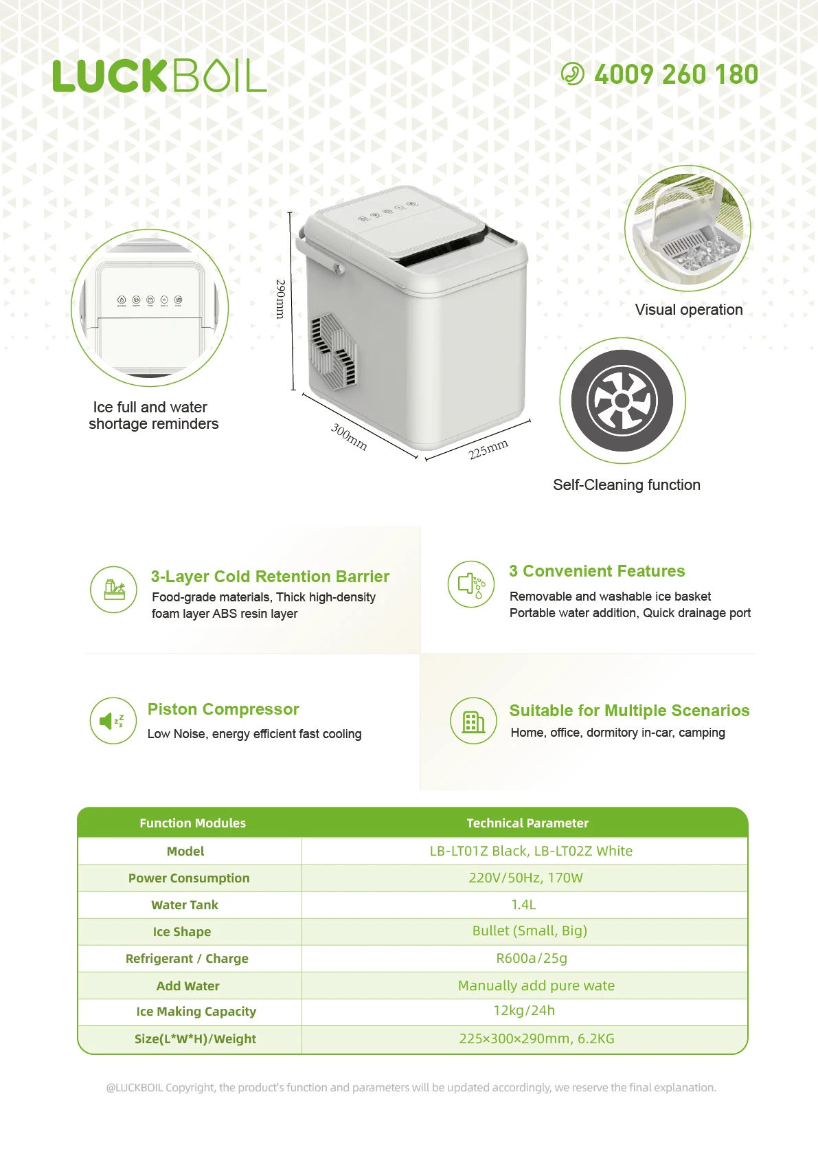 ماكينة صنع الثلج بجودة 220 فولت من ASAS ماكينة صنع مكعبات كونترتوب صغيرة محمولة أوتوماتيكية للسيارة المنزلية ومصدر كهربائي RV