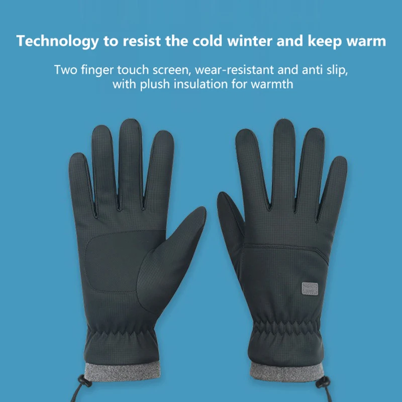 

1Pair Winter Cycling Gloves For Men Women Warm Biking Glove For Riding Bicycle Gloves Waterproof Touchscreen Accessories